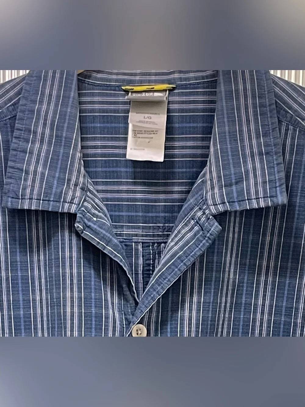 The North Face A5 Series vintage men's short-sleeve button-up trail shirt Size L